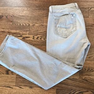 Men’s Joe’s Jeans in distressed tan size 38
